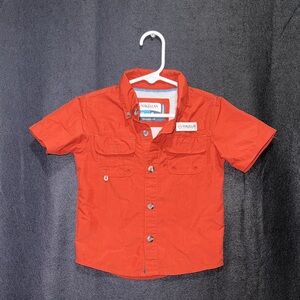 Magellan Outdoors Kids Bright Orange Button Down Shirt